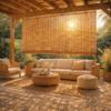 Bamboo Roller Shade Without Drilling view 2