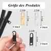 JAXICREY Zipper Pulls, 12 Pack Metal Replacement Zippers view 2