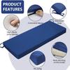 UICMNSI Removable Bench Cushion, Beige, 120 x 45 x 5 cm view 3