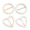 Generic Scarf Buckle - 4X T-Shirt Tie Clips with Pearls view 1