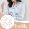 Generic Scarf Buckle - 4X T-Shirt Tie Clips with Pearls view 2