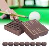YUEYASHUX 50-Piece 11 mm Snooker/Pool Cue Tip Set, Red Leather, Chestnut Brown view 3