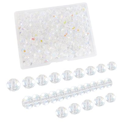 TOAOB 220 pcs 4mm Crystal Beads AB Colors Faceted Beads for Bracelets