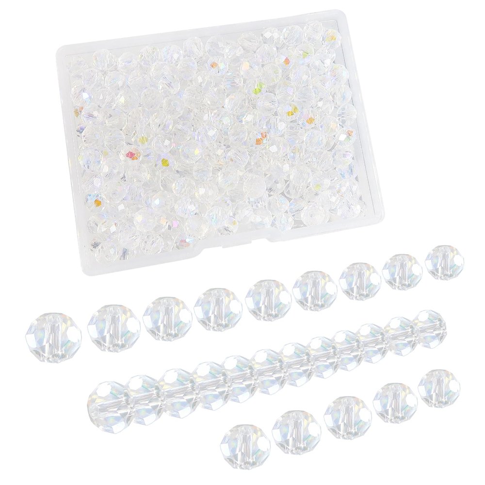 TOAOB 220 pcs 4mm Crystal Beads AB Colors Faceted Beads for Bracelets