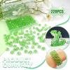 TOAOB 220 pcs 8mm Green Crystal Beads view 3
