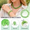 TOAOB 220 pcs 8mm Green Crystal Beads view 4
