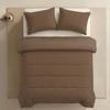 Zelesta Comfort Uni 2-in-1 Four-Season Duvet, No Cover Needed, Temperature-Regulating, Washable at 40°C, Breathable, Mite-Proof, Microfiber, Mocha, 160 x 220 cm view 2