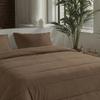 Zelesta Comfort Uni 2-in-1 Four-Season Duvet, No Cover Needed, Temperature-Regulating, Washable at 40°C, Breathable, Mite-Proof, Microfiber, Mocha, 160 x 220 cm view 3