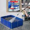 uofgcru Canvas Fish Pond, High-Frame Above-Ground Pool for Koi Breeding, Black - 110.9 m view 2