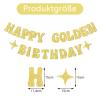 Ovanda Golden Happy Birthday Banner view 2