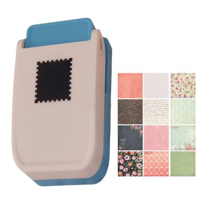 ZYKEJJDDAK Artistic Stamp Press Tool with 24 Flower Papers for Scrapbooks and Photo Albums, Travel Souvenir Craft Kit