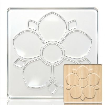 PRESSINART Acrylic Flower Stencil 7.87 x 7.87 Inches