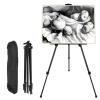 Portable Adjustable Metal Sketch Easel with Shelf and Carrying Bag view 2