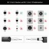 2-Pack 2 m 5.5 x 2.1 mm 12/24V DC Power Extension Cables, 90° Right-Angle Male to Female, 22AWG, Black view 4