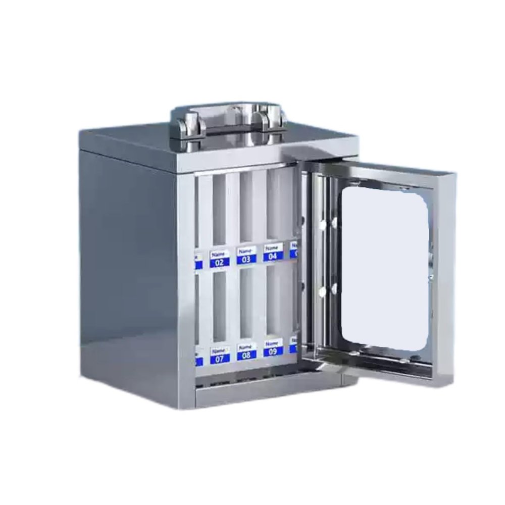 Mobiletto Cell Phone Storage Cabinet, Sturdy 304 Stainless Steel Safe with Smart Combination Lock