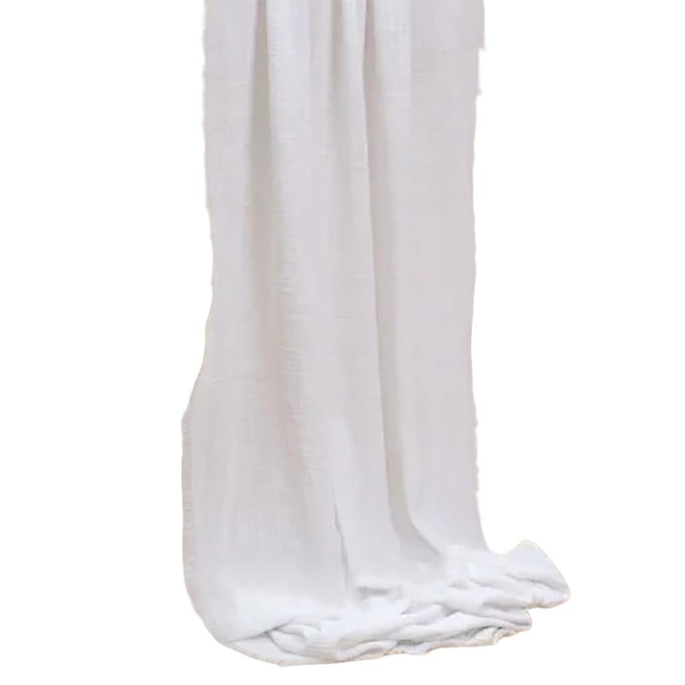 LKXHarleya Cotton Table Runner, 40 x 300 cm, White