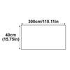 LKXHarleya Cotton Table Runner, 40 x 300 cm, White view 2