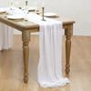 LKXHarleya Cotton Table Runner, 40 x 300 cm, White view 3