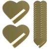 Ginwrek Drink Markers, Gold Heart Charms, Double-Sided, Reflective, Blank, Acrylic, 20 Pieces view 4