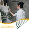 Watercolor Brush Set, Synthetic Nylon Bristles | 6-Piece Multi-Purpose Painting Set view 2