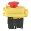 KJD17B 5-Pole Electromagnetic Push-Button Switch for Mini Metal Lathes, No-Volt Release, IP54, 250 V, Yellow/Black view 1