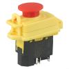KJD17B 5-Pole Electromagnetic Push-Button Switch for Mini Metal Lathes, No-Volt Release, IP54, 250 V, Yellow/Black view 2