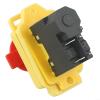KJD17B 5-Pole Electromagnetic Push-Button Switch for Mini Metal Lathes, No-Volt Release, IP54, 250 V, Yellow/Black view 4