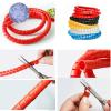 1 m Spiral Cable Wrap, Flexible Cable Organizer, 8/10/12/14 mm, 10 mm Blue view 3