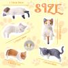 Liakyunf Cat Figurines for Car & Home - 5-Piece Resin Set view 3