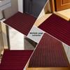 JIAFANG Outdoor Doormat 70 x 140 cm, Flat, Absorbent, Non-Slip, Red view 2