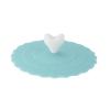 Silicone Lid, Break-Resistant and Reusable with Clip view 1
