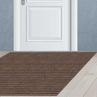 JIAFANG Outdoor Doormat 60 x 170 cm, Dirt-Trapping, Low-Profile, Absorbent, Non-Slip, Brown