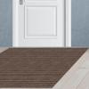 JIAFANG Outdoor Doormat 60 x 170 cm, Dirt-Trapping, Low-Profile, Absorbent, Non-Slip, Brown view 1