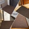 JIAFANG Outdoor Doormat 60 x 170 cm, Dirt-Trapping, Low-Profile, Absorbent, Non-Slip, Brown view 2
