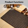 JIAFANG Outdoor Doormat 60 x 170 cm, Dirt-Trapping, Low-Profile, Absorbent, Non-Slip, Brown view 3