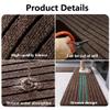 JIAFANG Outdoor Doormat 60 x 170 cm, Dirt-Trapping, Low-Profile, Absorbent, Non-Slip, Brown view 4