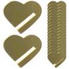 20 Gold Heart Drink Labels - Double-Sided Acrylic view 4