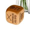 Wooden Decision Dice - 6 Sided Engraved Sewing Task Dice view 1