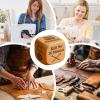 Wooden Decision Dice - 6 Sided Engraved Sewing Task Dice view 3