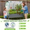 Ohuhu Metal Raised Garden Bed with Greenhouse, 120 x 54 x 150 cm view 2