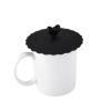 Stylish Silicone Cup Lid with Love Clip view 2