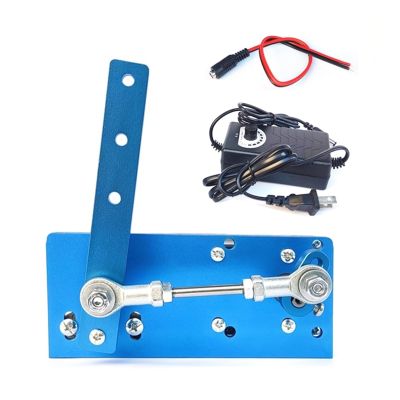 Sliding Gate Set DC 12V/24V Geared Motor, Reciprocating Piston Swing Motor, DIY Design, 20–120° Swing Angle, Wobbler Machine (Silver, 12V, 20 Times/Min)