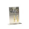 130 White Table Numbers for Weddings, Table Decor and Wedding Signage, Gold for Parties (Gold on Clear, Nos. 1–10) view 1