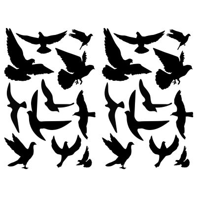 22-Piece Bird Protection Window Stickers