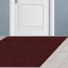 JIAFANG Outdoor Doormat 85 x 135 cm, Flat Dirt-Trapping Mat, Absorbent, Non-Slip, Durable, Red view 1