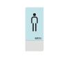 Metal Adhesive Sign for Bathroom and WC, Custom Notice Sign, 12 x 26 cm view 2