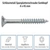 Schssmetall Countersunk Wood Screws, 4 x 45 mm, 1,500 Pieces, TX20 view 2
