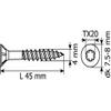 Schssmetall Countersunk Wood Screws, 4 x 45 mm, 1,500 Pieces, TX20 view 3