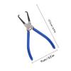BRIGHTFUFU 7-Inch Automotive Hose Pliers, Fuel Line Disconnect Tool, High-Carbon Steel with PVC Grip view 2
