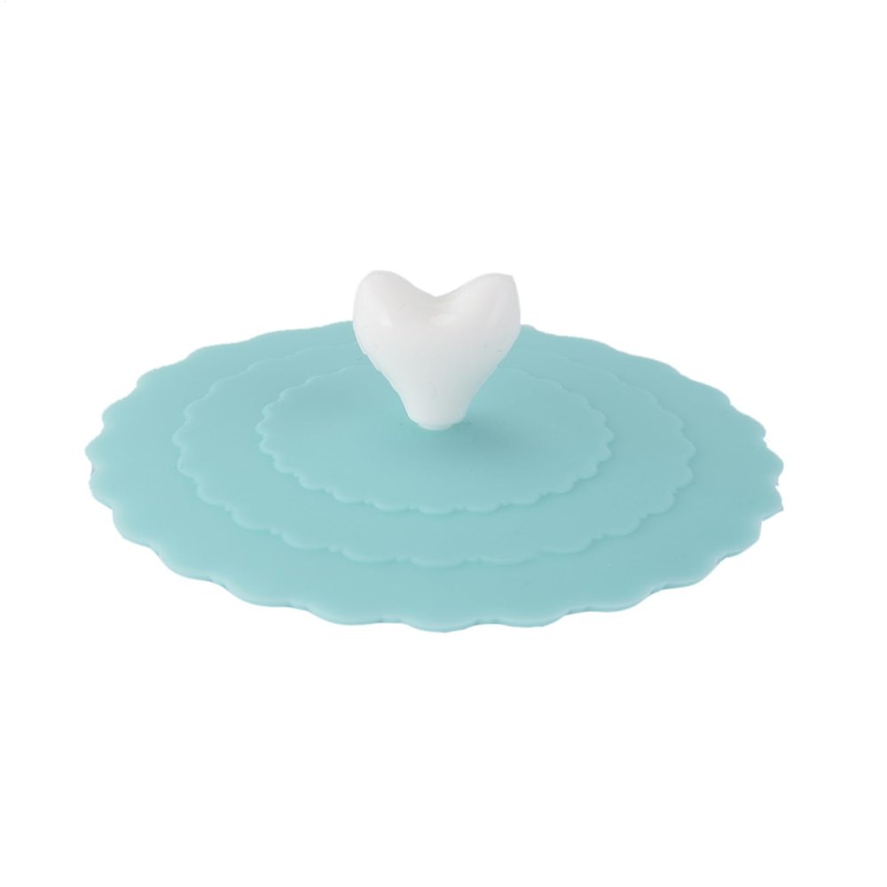 Stylish Silicone Cup Lid with Love Clip